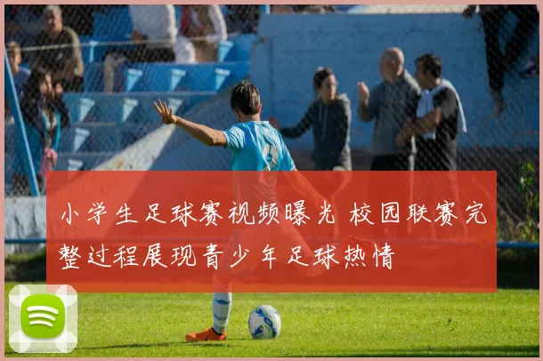 小学生足球赛视频曝光 校园联赛完整过程展现青少年足球热情